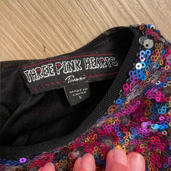 Girls multi color sequins dress! Size 10/12 - Picture 3 of 5